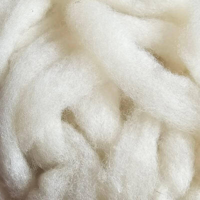 Tunis White Roving